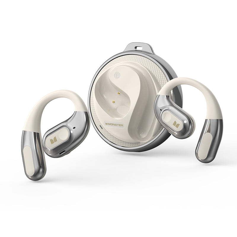 Manos libres Bluetooth Monster AC330 AI Traducción, TWS, Blanco
