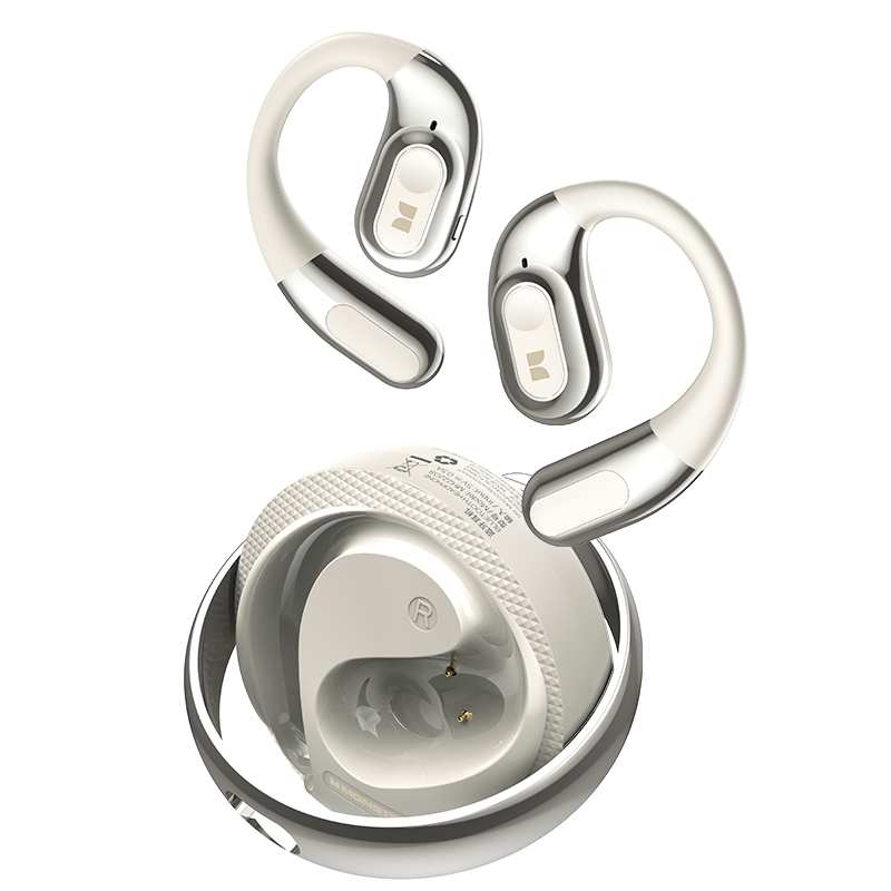 Manos libres Bluetooth Monster AC330 AI Traducción, TWS, Blanco