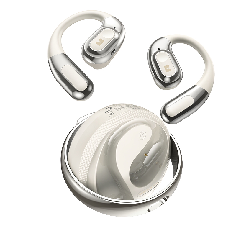 Manos libres Bluetooth Monster AC330 AI Traducción, TWS, Blanco