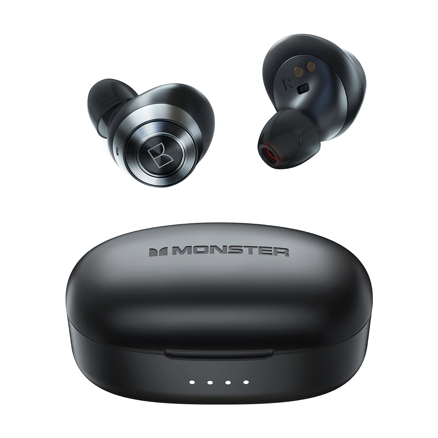 Manos libres Bluetooth Monster Achieve 100 AirLinks, TWS, Negro