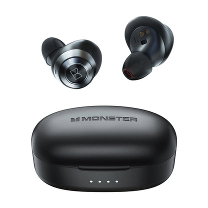 Manos libres Bluetooth Monster Achieve 100 AirLinks, TWS, Negro