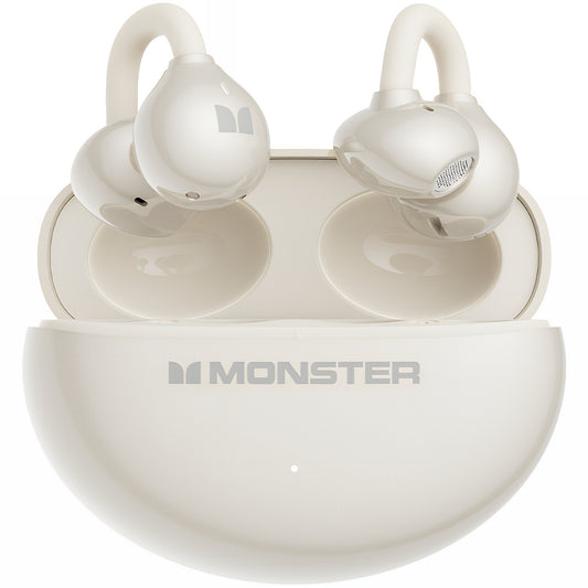 Manos libres Bluetooth Monster AirClip AC200, TWS, Crema Claro