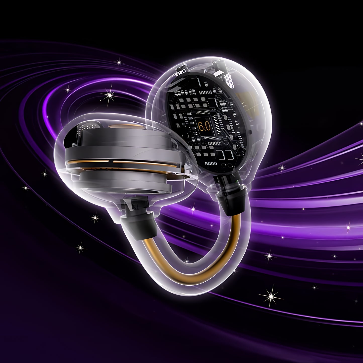 Manos libres Bluetooth Monster AirClip AC200, TWS, Negro