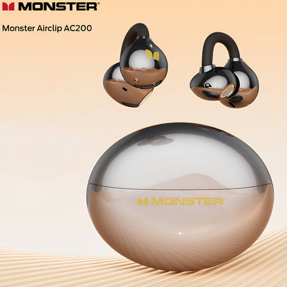 Manos libres Bluetooth Monster AirClip AC200, TWS, Negro