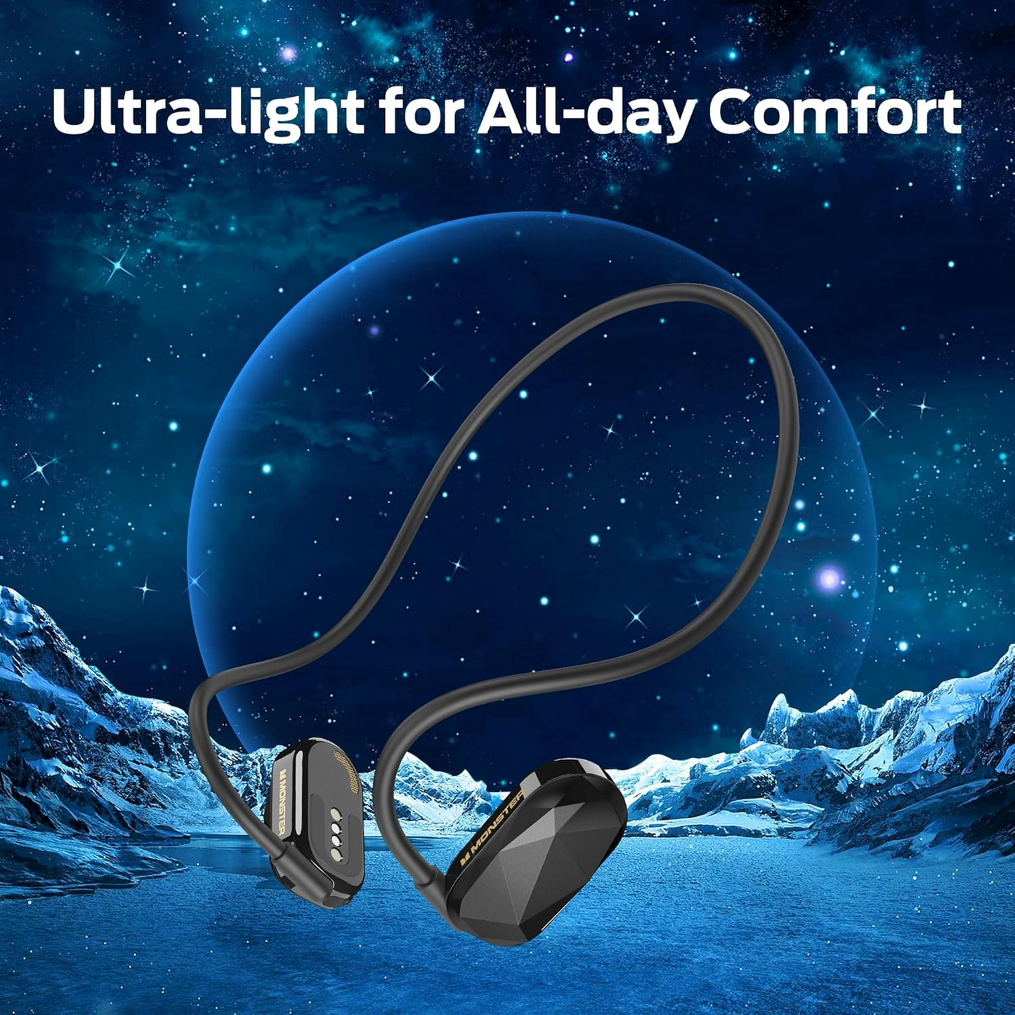 Manos libres Bluetooth Monster Aria Free, A2DP, Negro