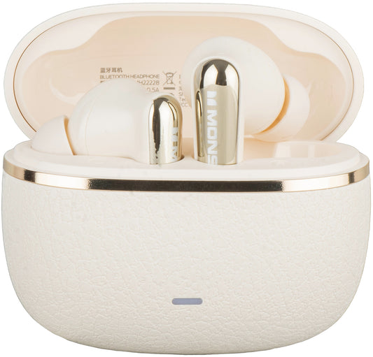 Manos libres Bluetooth Monster Clarity 200, TWS, ANC, Crema Claro