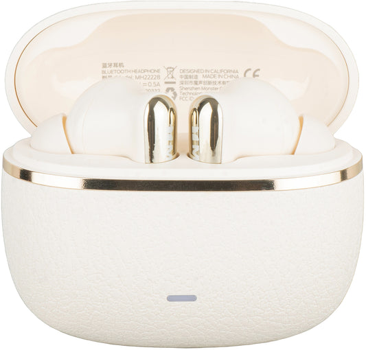 Manos libres Bluetooth Monster Clarity 200, TWS, ANC, Crema Claro