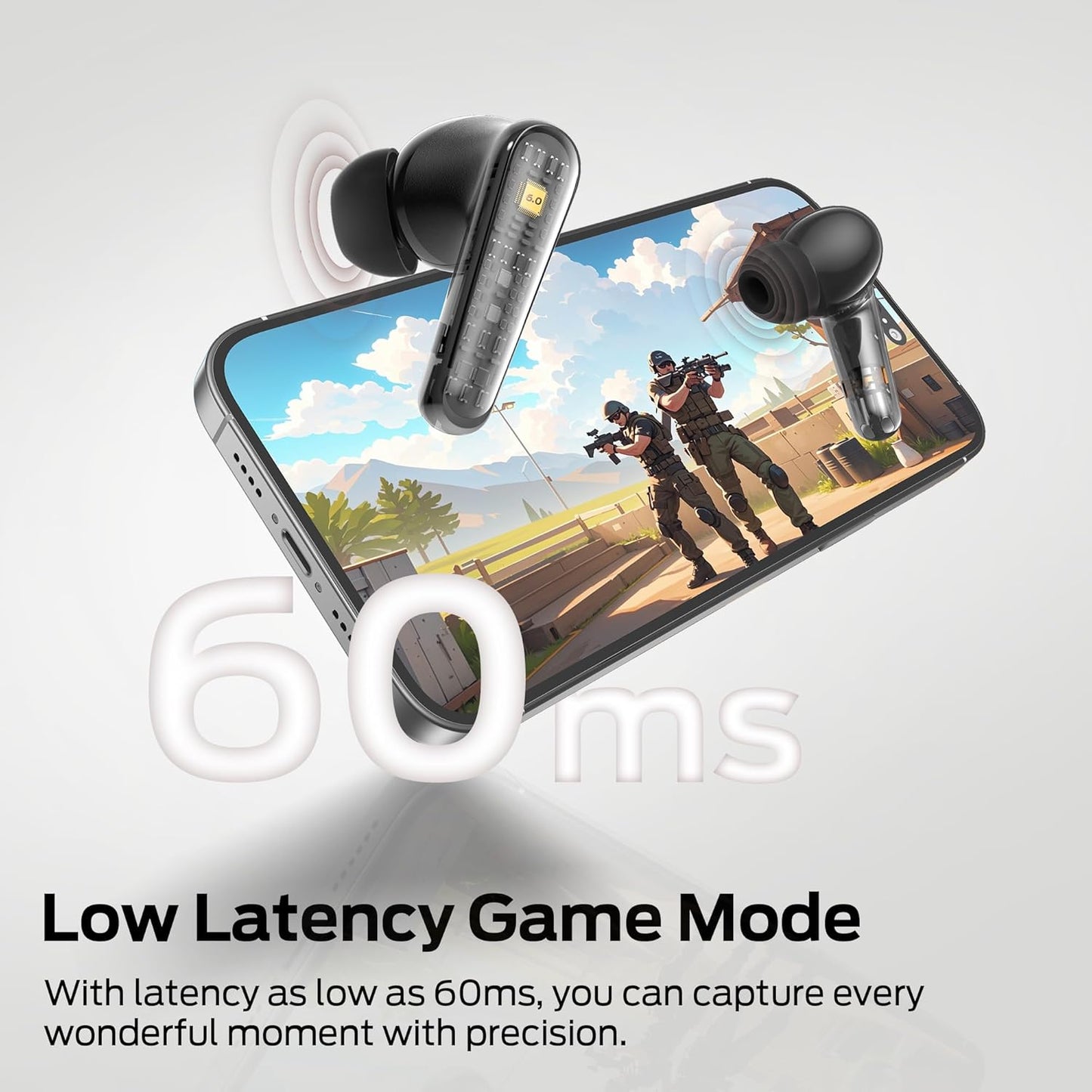 Manos libres Bluetooth Monster Clarity 200, TWS, ANC, Negro