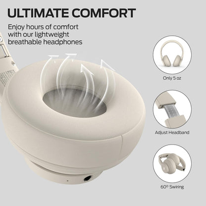 Manos libres Bluetooth Monster Mission 100, MultiPoint, A2DP, ANC, Blanco