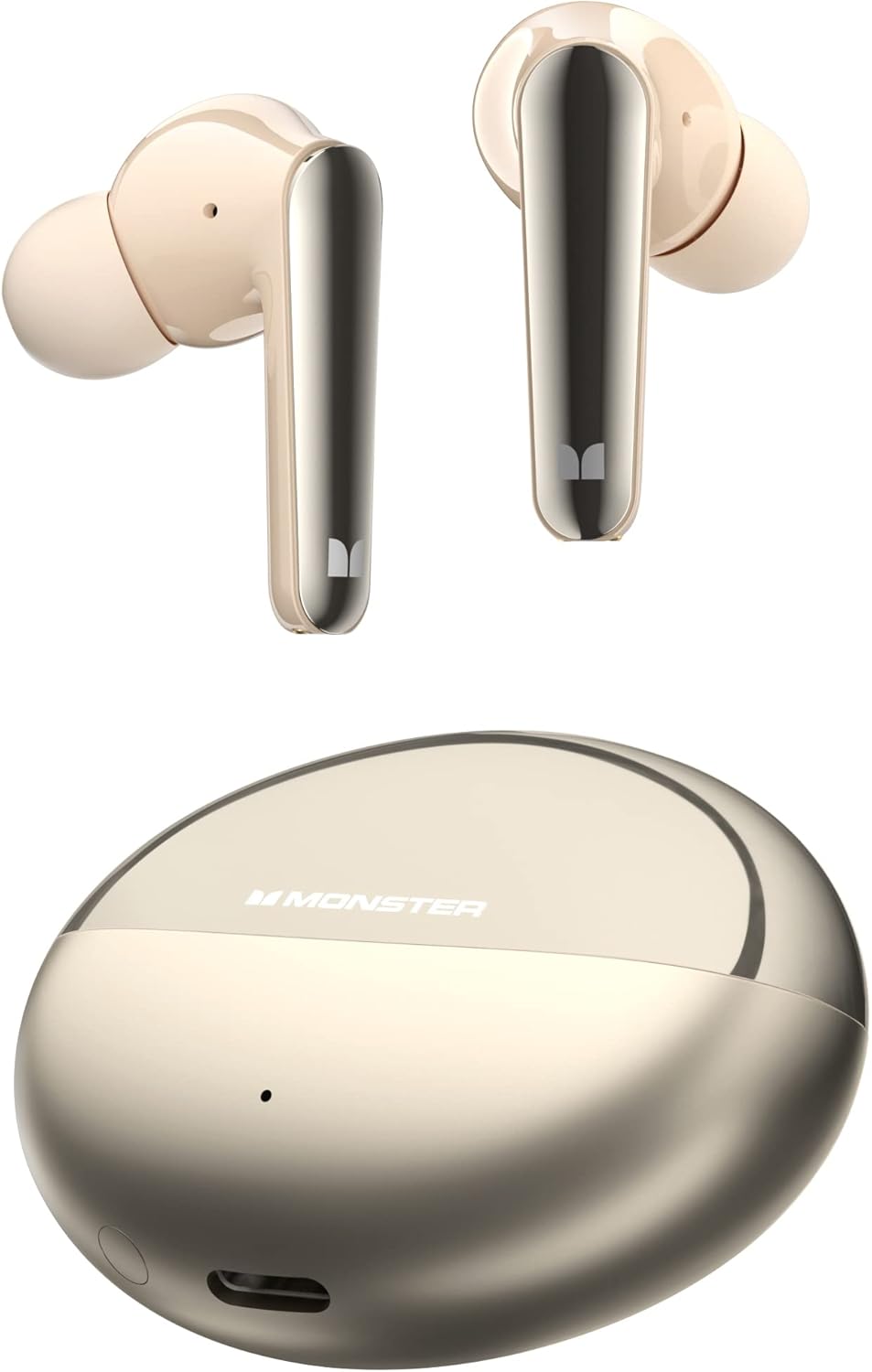 Manos libres Bluetooth Monster N-Lite 203 AirLinks, TWS, Dorado