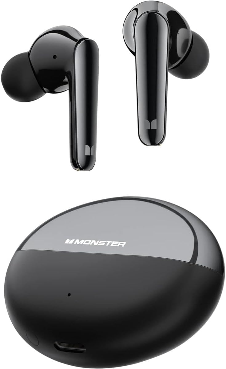 Manos libres Bluetooth Monster N-Lite 203 AirLinks, TWS, Negro