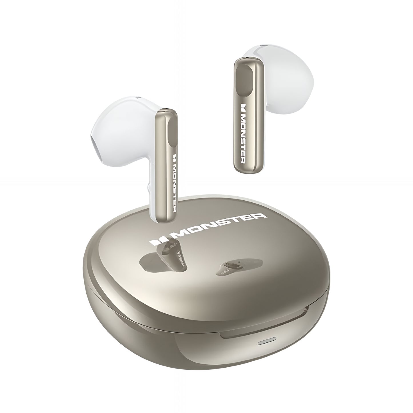 Manos libres Bluetooth Monster N-Lite 209, TWS, Plateado