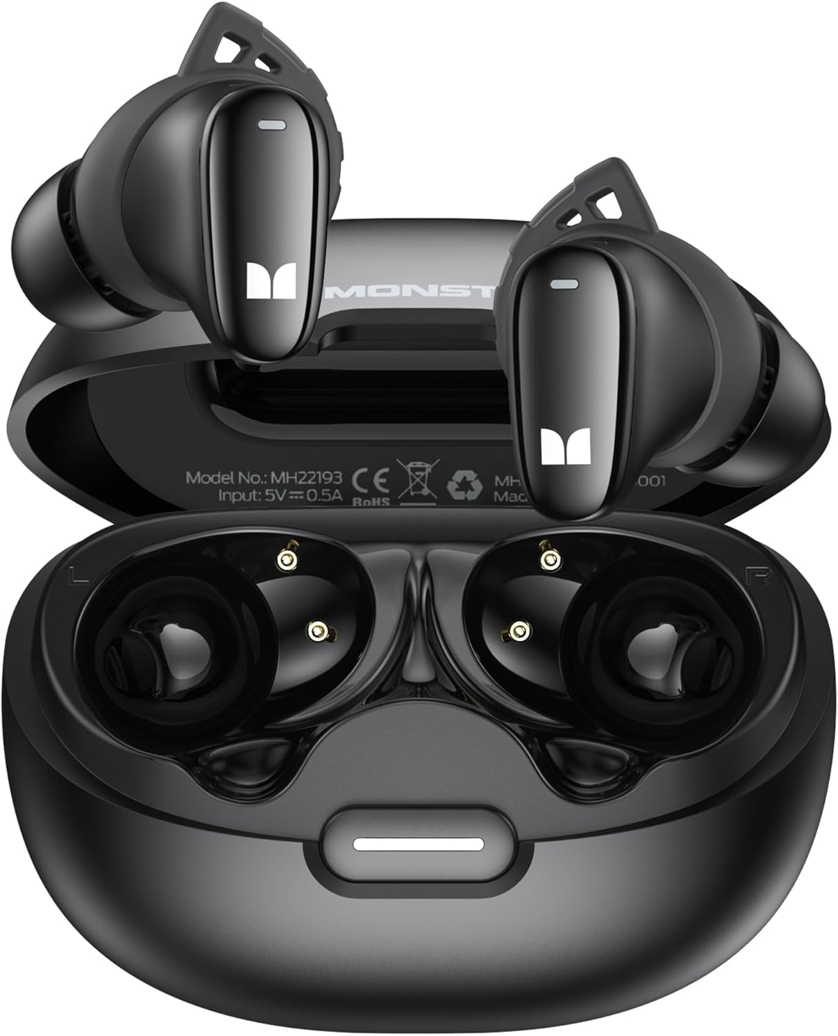 Manos libres Bluetooth Monster N-Lite 206, TWS, Negro