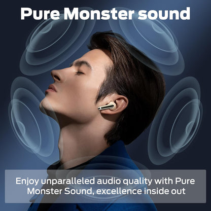 Manos libres Bluetooth Monster N-Lite 203 AirLinks, TWS, Dorado