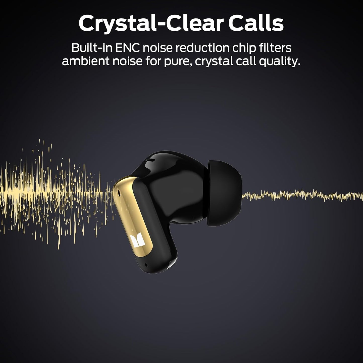 Manos libres Bluetooth Monster N-Lite 217, TWS, Negro