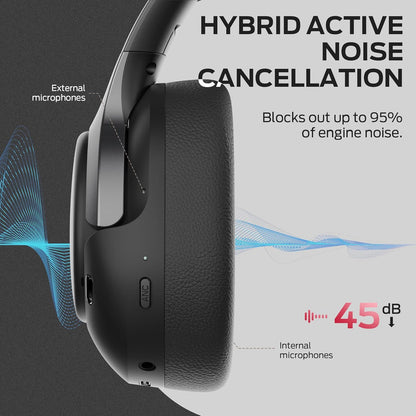 Manos libres Bluetooth Monster Persona 5th, MultiPoint, A2DP, ANC, Negro