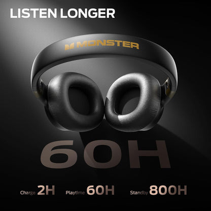 Manos libres Bluetooth Monster Persona SE, A2DP, ANC, Negro