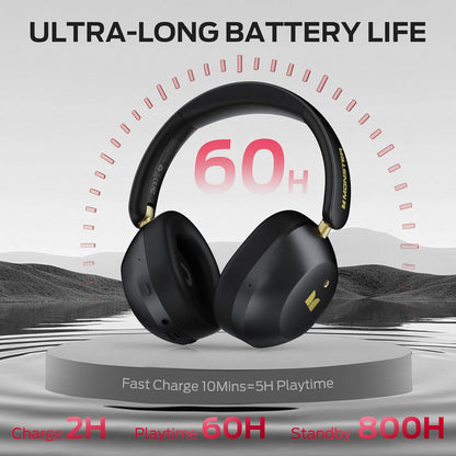Manos libres Bluetooth Monster Persona 6th, MultiPoint, A2DP, ANC, Negro