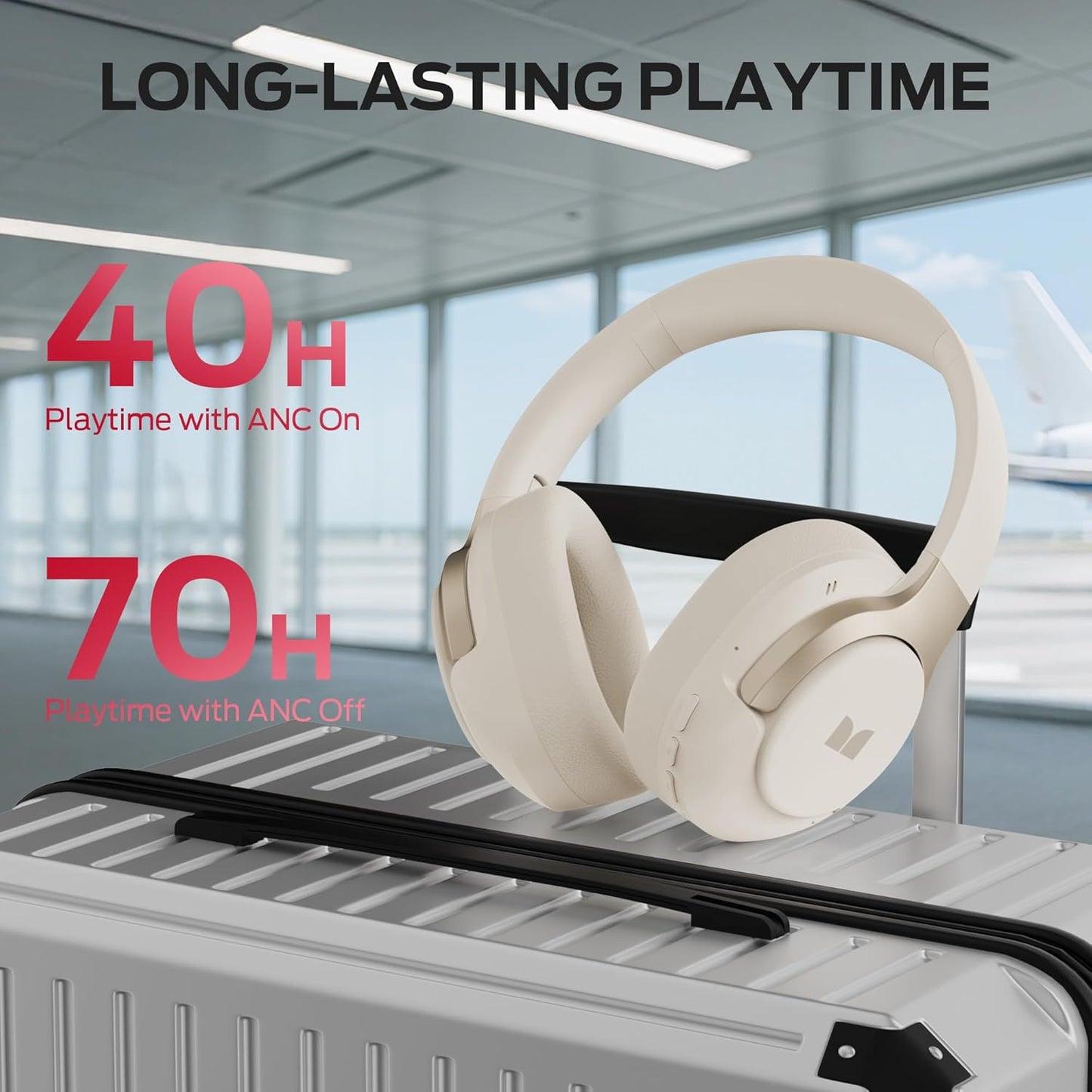 Manos libres Bluetooth Monster Persona 5th, MultiPoint, A2DP, ANC, Blanco
