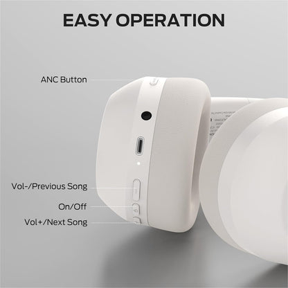 Manos libres Bluetooth Monster Persona 6th, MultiPoint, A2DP, ANC, Blanco