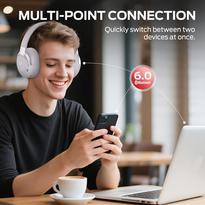 Manos libres Bluetooth Monster Persona 5th, MultiPoint, A2DP, ANC, Azul