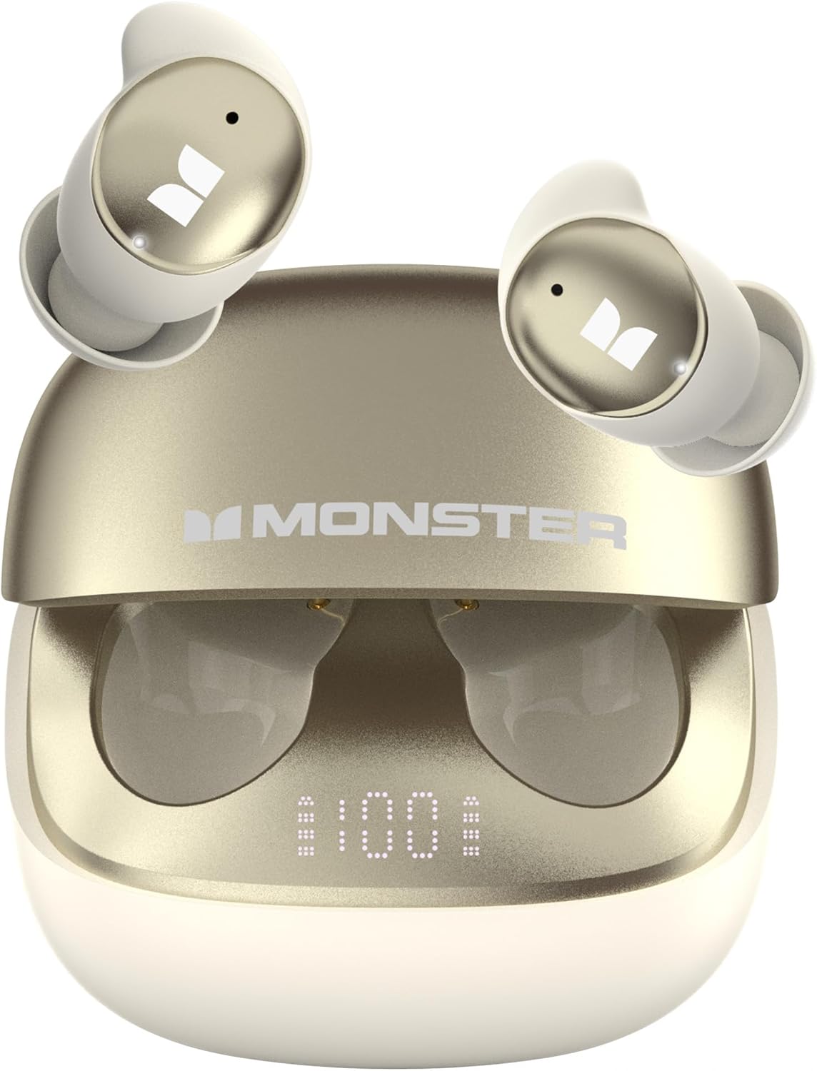 Manos libres Bluetooth Monster Sleep Ear200, TWS, ANC, Dorado