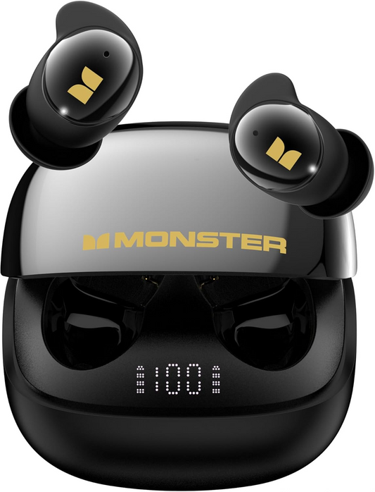 Manos libres Bluetooth Monster Sleep Ear200, TWS, ANC, Negro