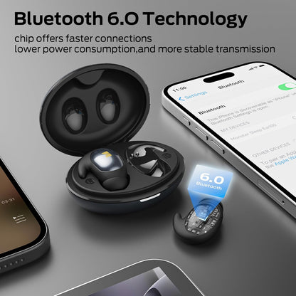 Manos libres Bluetooth Monster Sleep Ear100, TWS, Negro