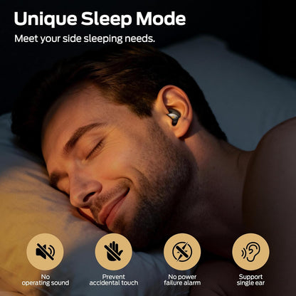 Manos libres Bluetooth Monster Sleep Ear100, TWS, Negro