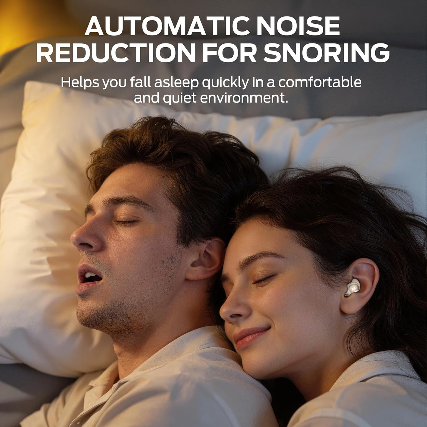 Manos libres Bluetooth Monster Sleep Ear200, TWS, ANC, Dorado