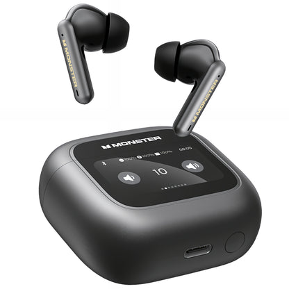 Manos libres Bluetooth Monster TH300, TWS, Negro