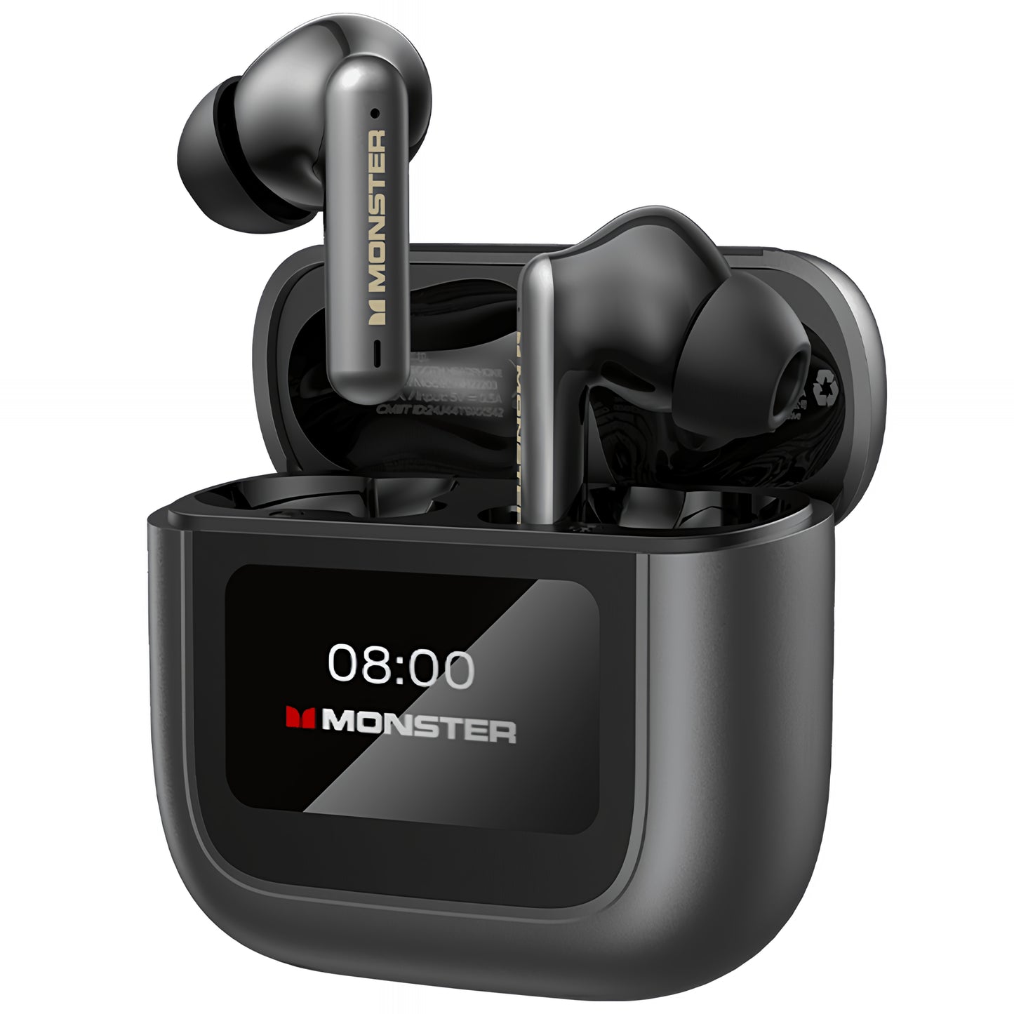 Manos libres Bluetooth Monster TH300, TWS, Negro
