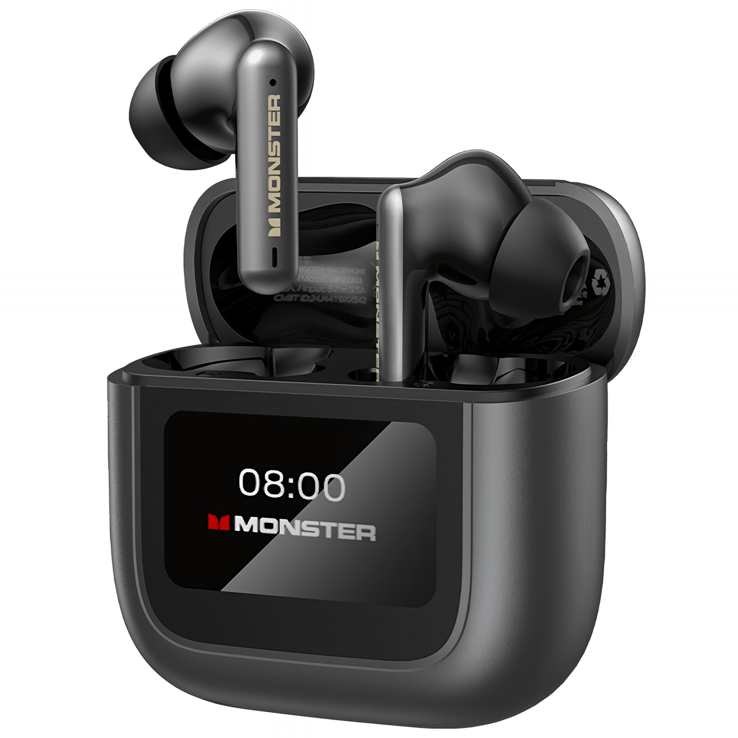 Manos libres Bluetooth Monster TH300, TWS, Negro