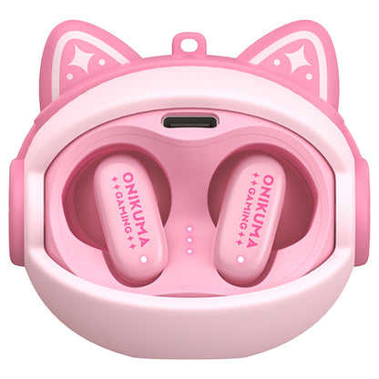 Manos libres Bluetooth Onikuma TX603, TWS, Rosa