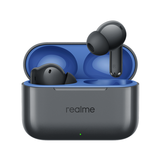 Handsfree Bluetooth Realme Buds T200, TWS, ANC, MultiPoint, Gray