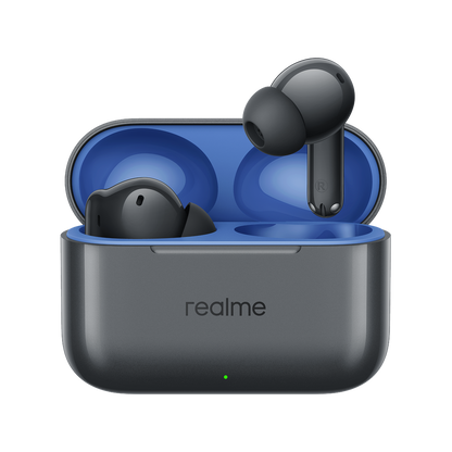 Handsfree Bluetooth Realme Buds T200, TWS, ANC, MultiPoint, Gris