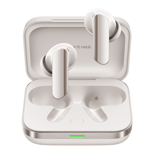 Manos libres Bluetooth Realme Buds Air7 Pro, TWS, ANC, MultiPoint, Beige