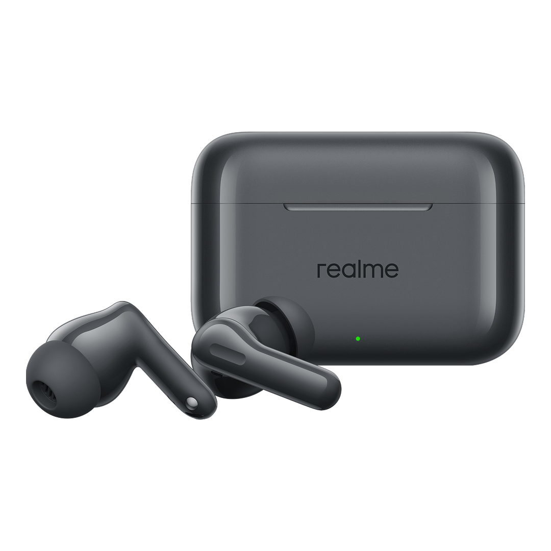 Handsfree Bluetooth Realme Buds T200, TWS, ANC, MultiPoint, Gris