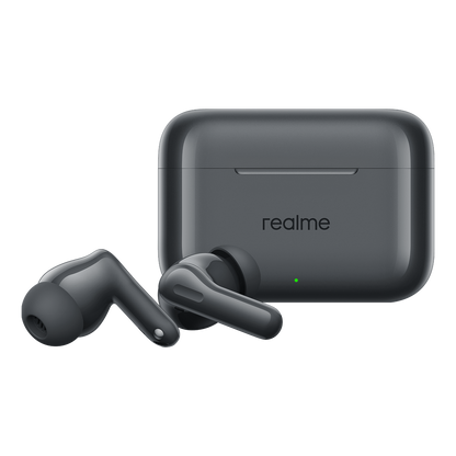 Handsfree Bluetooth Realme Buds T200, TWS, ANC, MultiPoint, Gris