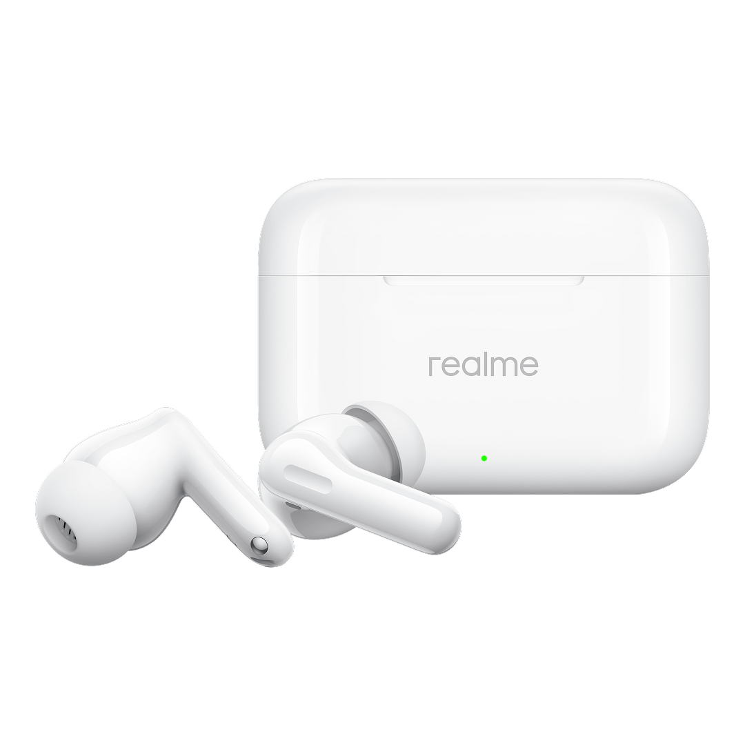 Auriculares Bluetooth Realme Buds T200, TWS, ANC, MultiPoint, Blanco