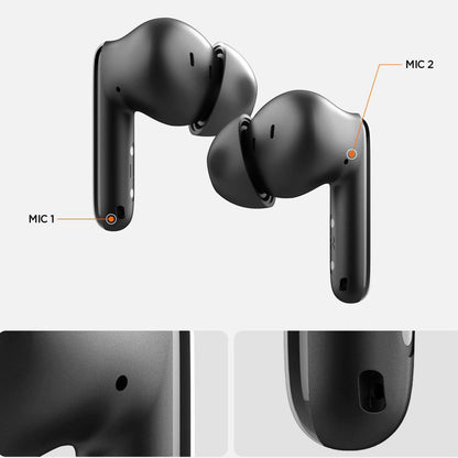 Manos libres Bluetooth Spigen SA2400, TWS, ANC, Negro ASD07886