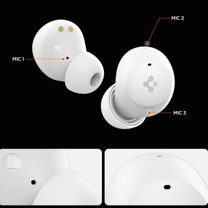 Handsfree Bluetooth Spigen SA2401, TWS, ANC, Blanco ASD07963