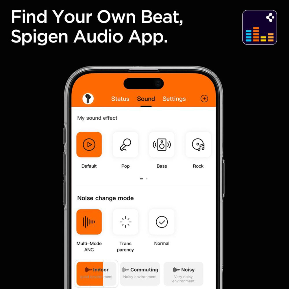 Manos libres Bluetooth Spigen SA2402, TWS, ANC, Negro
