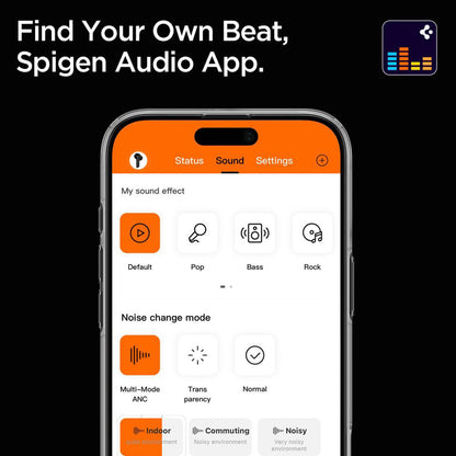 Handsfree Bluetooth Spigen SA2403, A2DP, ANC, Negro ASD09691