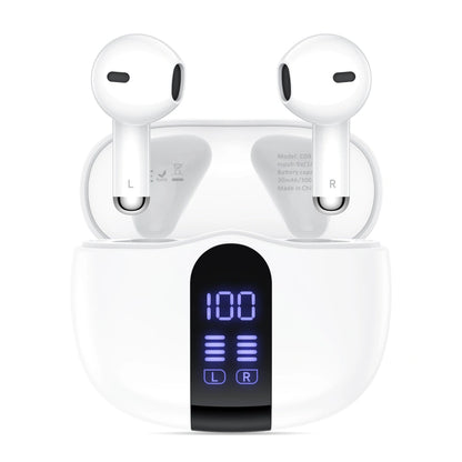 Manos libres Bluetooth Tech-Protect Ultraboost Core G2, TWS, Blanco
