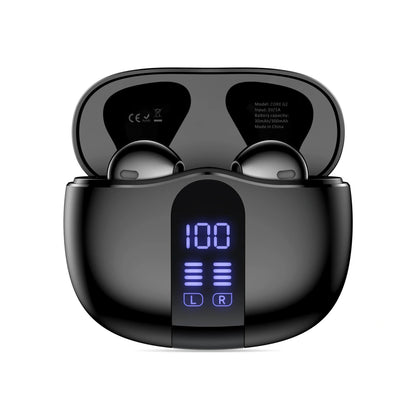 Manos libres Bluetooth Tech-Protect Ultraboost Core G2, TWS, Negro