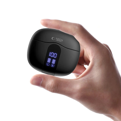 Manos libres Bluetooth Tech-Protect Ultraboost Core G2, TWS, Negro