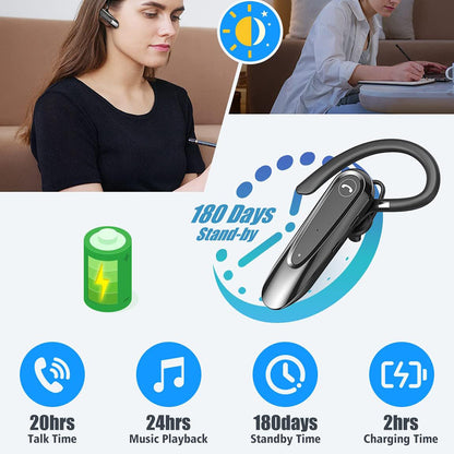 Manos libres Bluetooth Techsuit CB2 AirTalk, A2DP, Negro