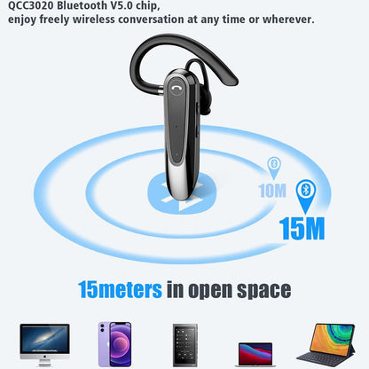 Manos libres Bluetooth Techsuit CB2 AirTalk, A2DP, Negro