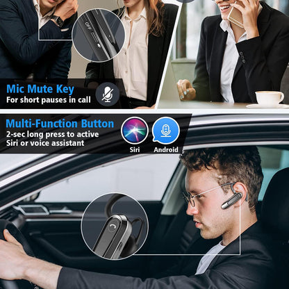 Manos libres Bluetooth Techsuit CB2 AirTalk, A2DP, Negro